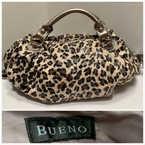 Spacious Leopard Animal Print Handbag by BUENO